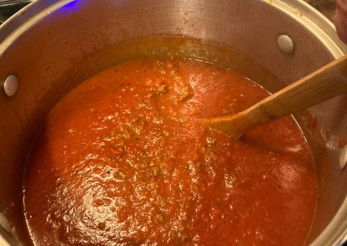 Recipe of Speedy Tomato Sauce with Meat