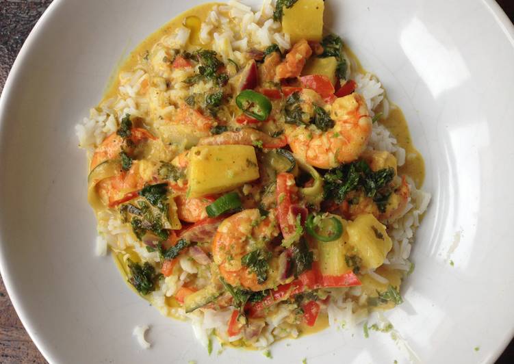 Step-by-Step Guide to Prepare Super Quick Homemade Shrimps coconut curry