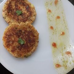 A picture of Sweet potato tikki.