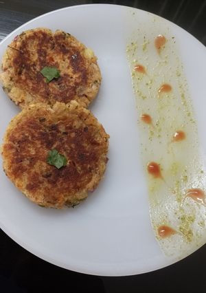 A picture of Sweet potato tikki.