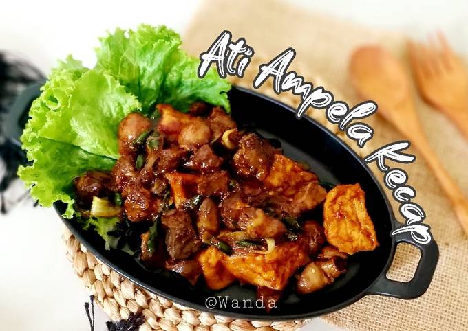 Hati Ampela Tahu masak Kecap