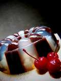 Puding coklat lychee
