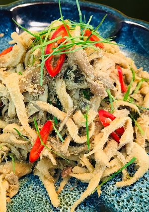 Hình của món Nem Chạo chay.