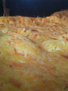 Una foto de Fainá de queso y verduras sin gluten