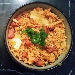 A picture of Kimchi fried rice.