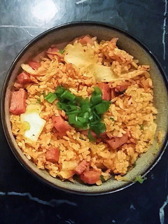 A picture of Kimchi fried rice.