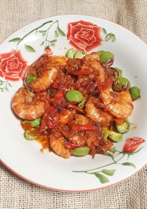 Foto resep Balado udang pete