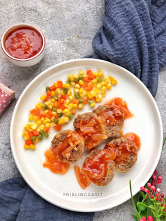 Foto resep Rolade meat loaf- Saus tomat