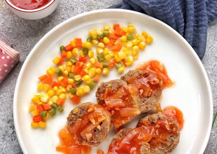 Rolade meat loaf- Saus tomat
