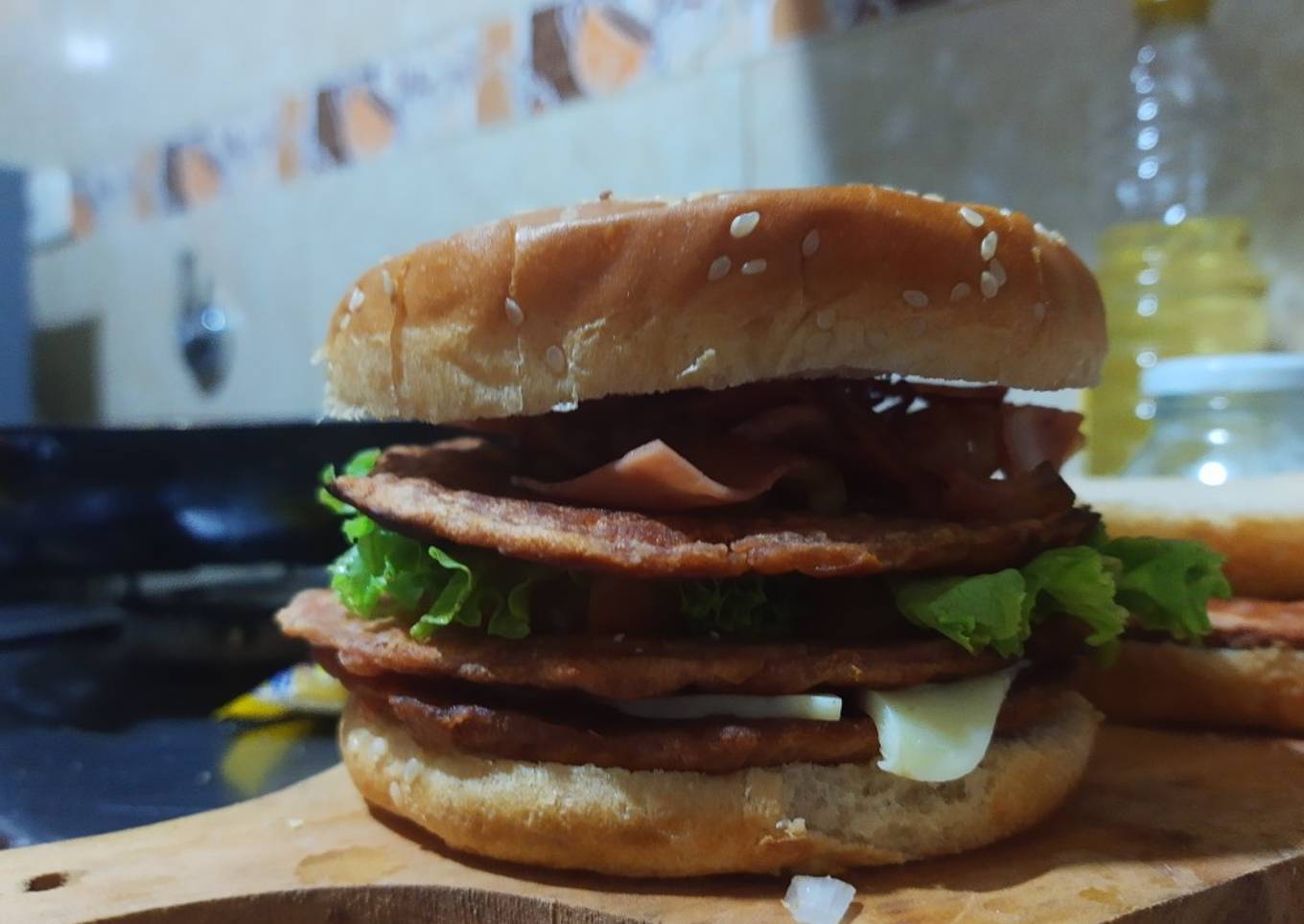 Mega Hamburguesa casera