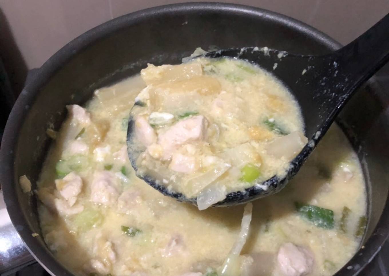Sup asparagus ayam