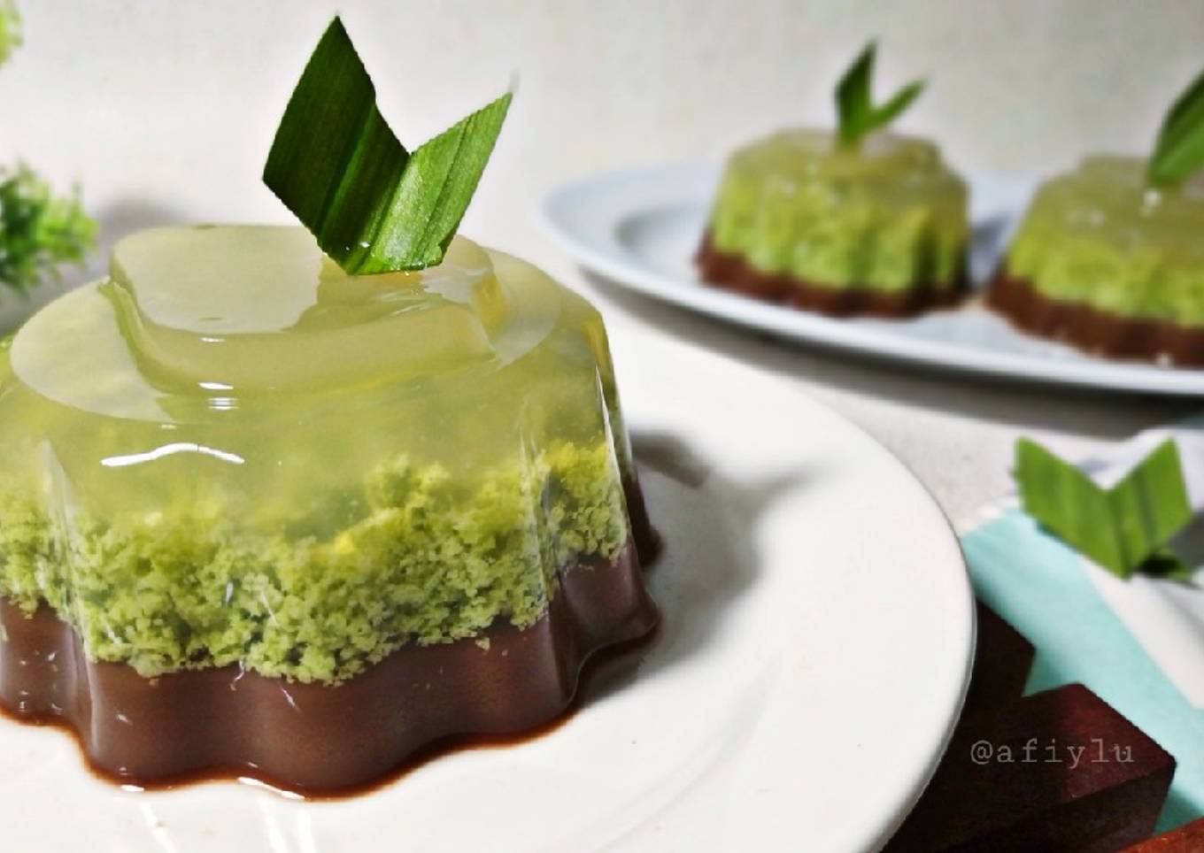 Puding Lumut Coklat