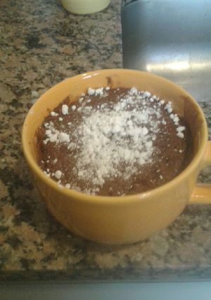 Una foto de Torta de chocolate al microondas
