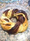 Coroa folhada de Nutella