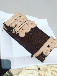 A picture of Chocolate Swiss roll cake.