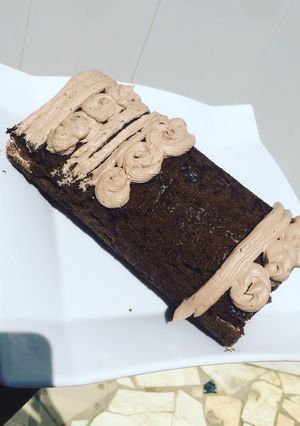 A picture of Chocolate Swiss roll cake.
