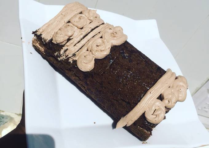 Chocolate Swiss roll cake