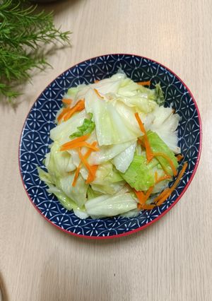 豬油蒜炒高麗菜 的食譜成品照片