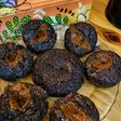 Muffins de harina de algarrobo y naranja con sorpresa de dulce de leche