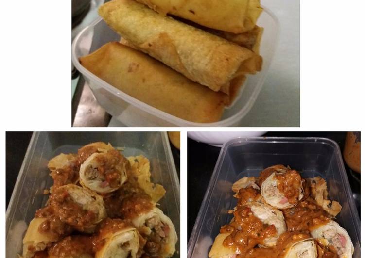 Lumpia ati ayam krenyes