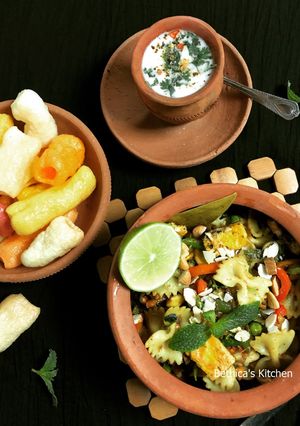 A picture of Pasta Biryani.