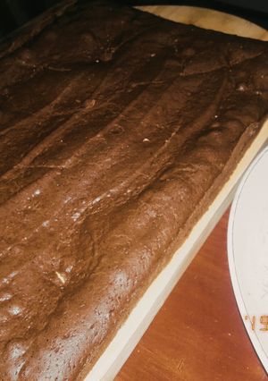 Una foto de Brownie sin huevo ni manteca, rápido💌