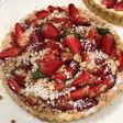 Strawberry Cream Cheese Tart with Almond Crumble