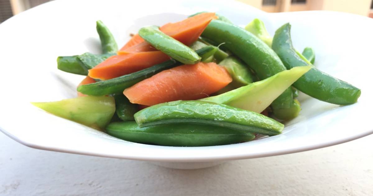 Sugar Snap Pea And Carrot With Anchovies Sauce Recipe by Lyii G Cookpad