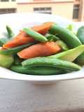 Sugar Snap Pea And Carrot With Anchovies Sauce