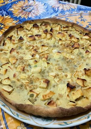 A picture of Apple and Double Lemon Tart.