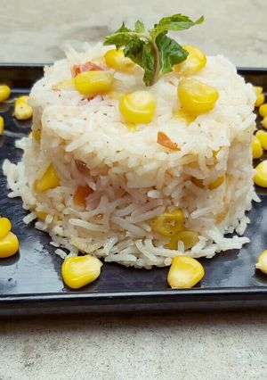 A picture of Corn pulao.