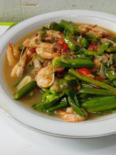 Foto resep Tumis genjer tauco + udang