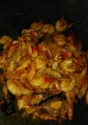 Foto resep Udang oseng cabe merah