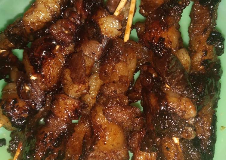 Resep Sate lemak + hati sapi simple, Praktis