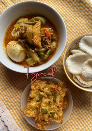 Foto resep Lontong Gulai Kacang Panjang