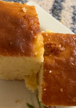 صورة لوصفة كيك بطعم الكاسترد 😋🥰🍰