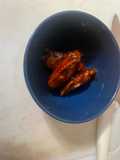 Alitas caramelizado en BBQ