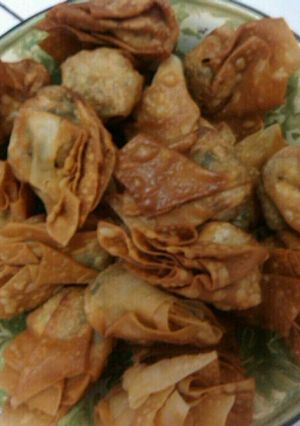 Foto resep Pangsit goreng isi ayam sayuran