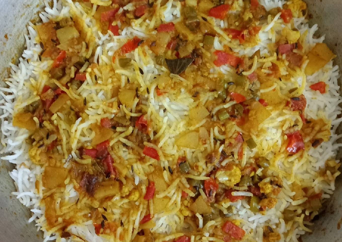 Veg dum biryani