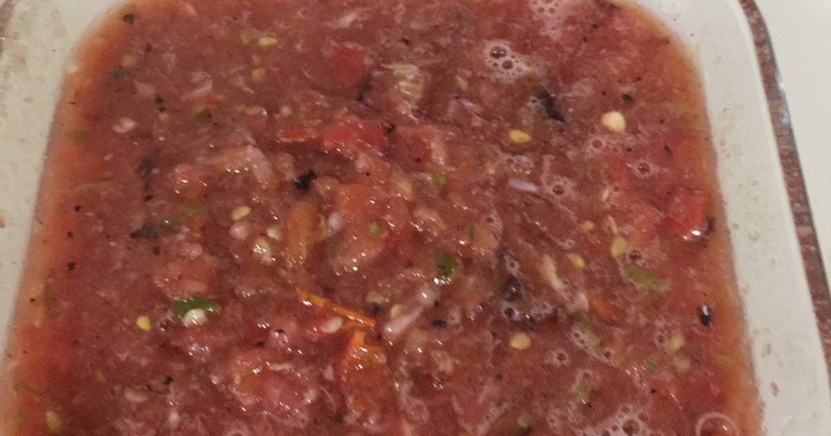 Salsa de “molcajete” sin molcajete 😉 Receta de Eva Reyes Cookpad