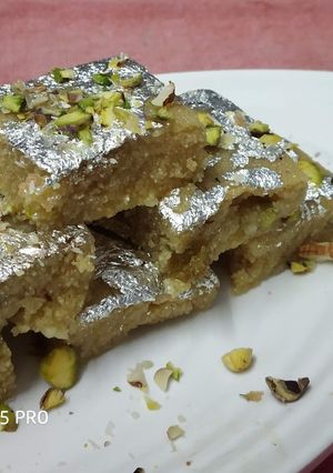 A picture of Sooji Mawa Barfi.