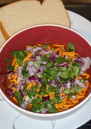 A picture of Misal pav recipe.