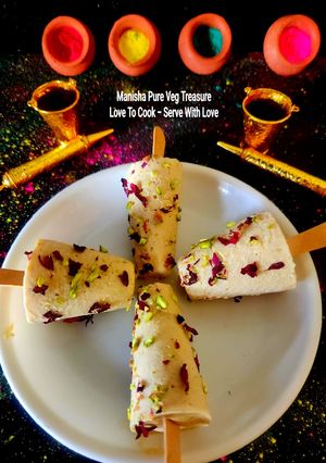 A picture of Thandai Flavored Makhana Kulfi - Holi Special.
