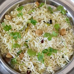 Methi, Soya Pulav A picture of Methi, Soya Pulav.