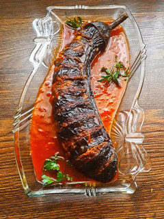 عکسی از دستور بادمجان فنری 🍆