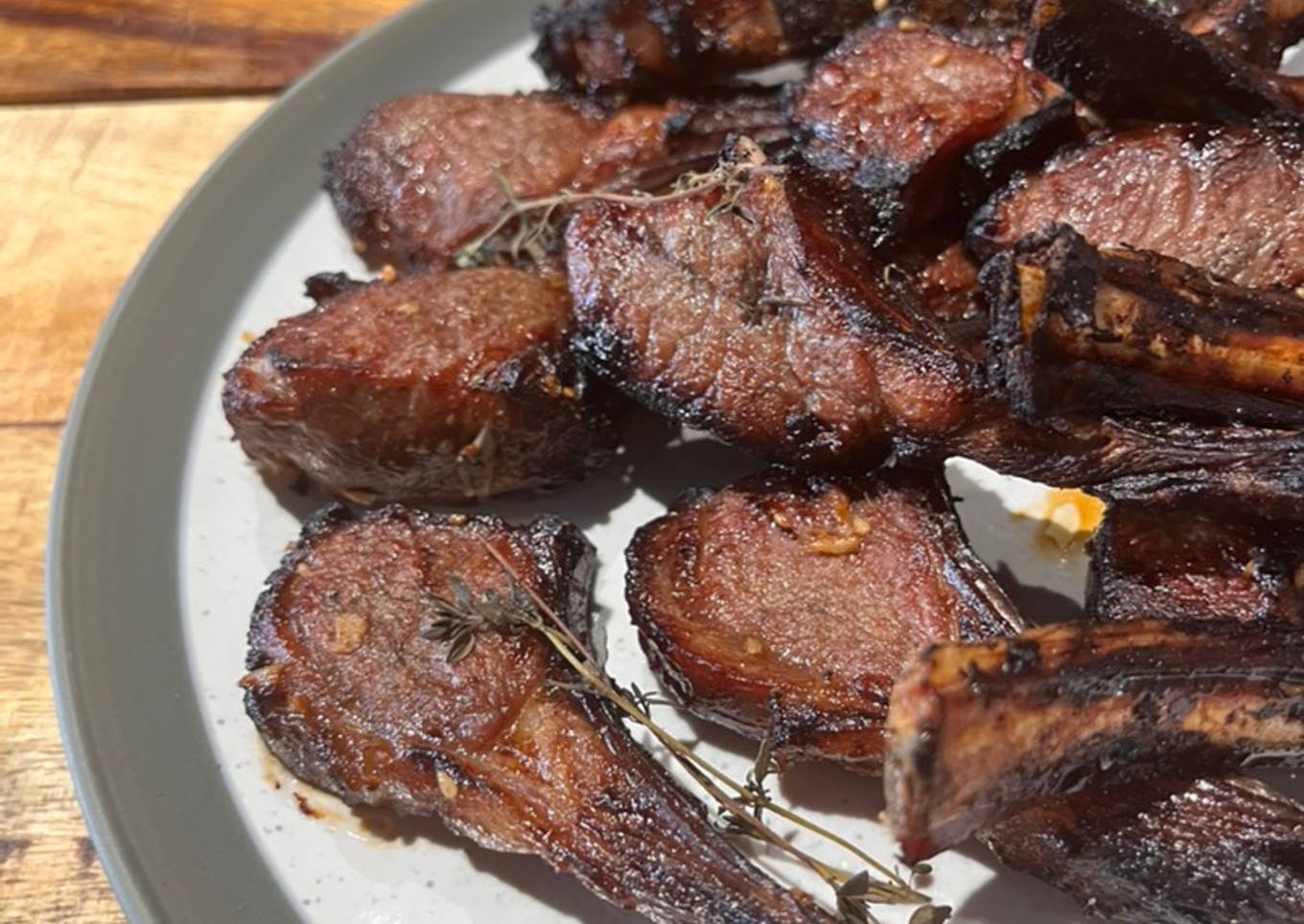 20-minute Air fried lamb ribs 😋