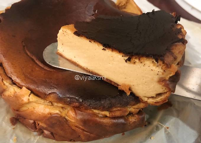 Cara membuat Glutten Free Basque Burn Cheesecake