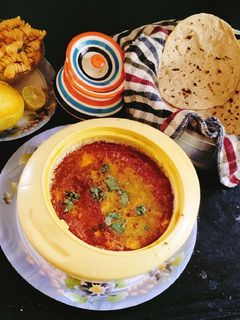 A picture of Moong dal tadka masala moong dal curry.