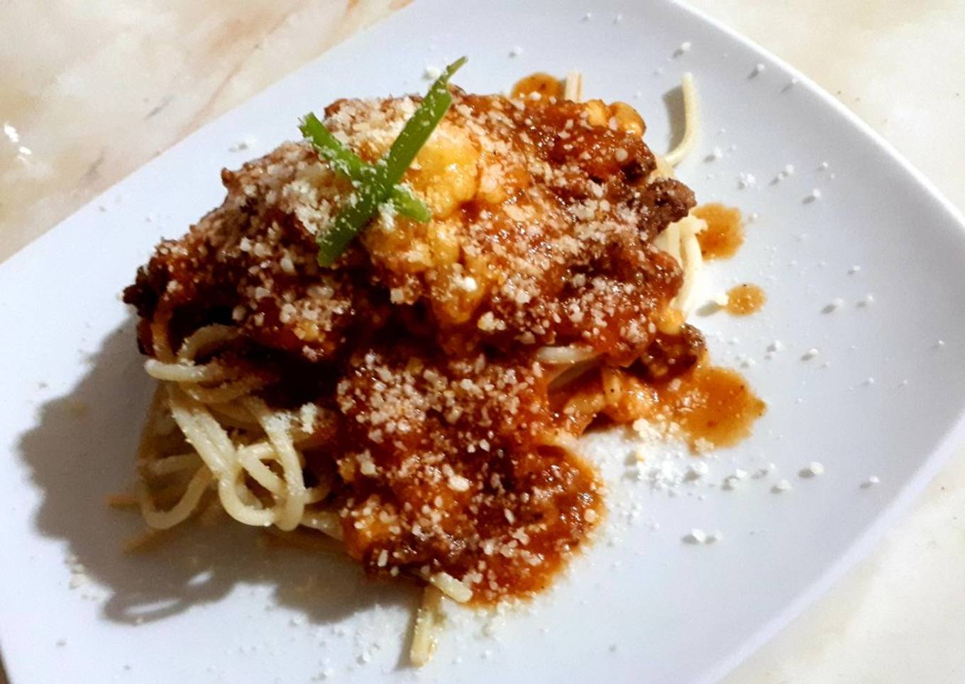 Espagueti a la boloñesa