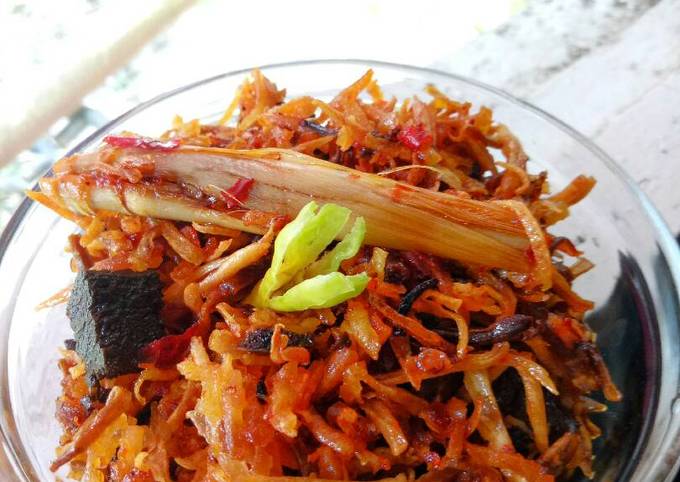 Ternyata ini loh! Bagaimana cara bikin Sambal goreng talas pedas dijamin sedap